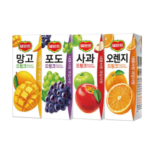 델몬트드링크 190ml 오렌지 포도 망고 사과 8개씩 총32팩 [원산지:원산지 표기 의무대상 아님]